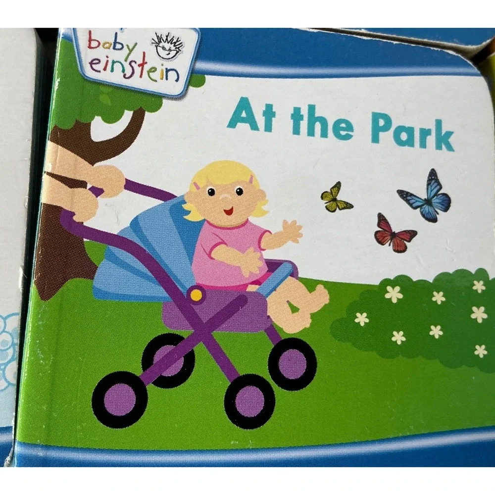 Baby Einstein Board Books Set of 6 Chunky‎ Educational Toddler Books 3x3 Multi